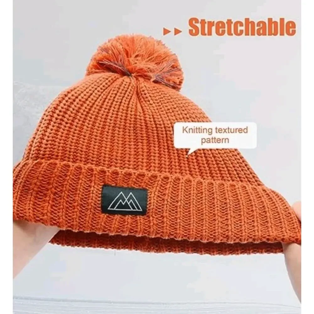 NWT Yatanam Baby Beanie Orange Reflective Cotton Sz 24 months‎